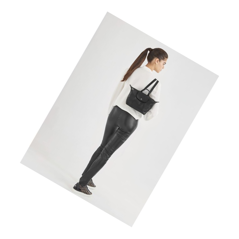 Longchamp Le Pliage Cuir Naisten Reppu Mustat | Fi-GDBY705