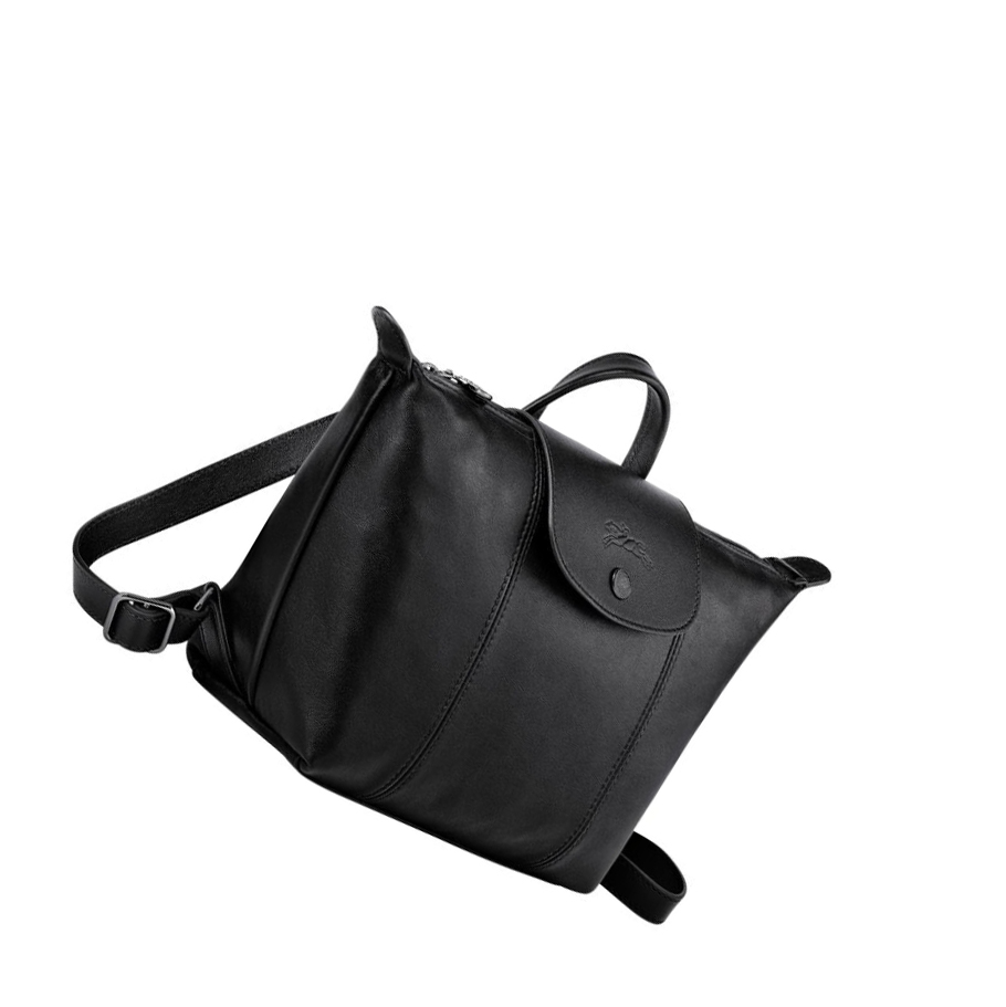 Longchamp Le Pliage Cuir Naisten Reppu Mustat | Fi-GDBY705