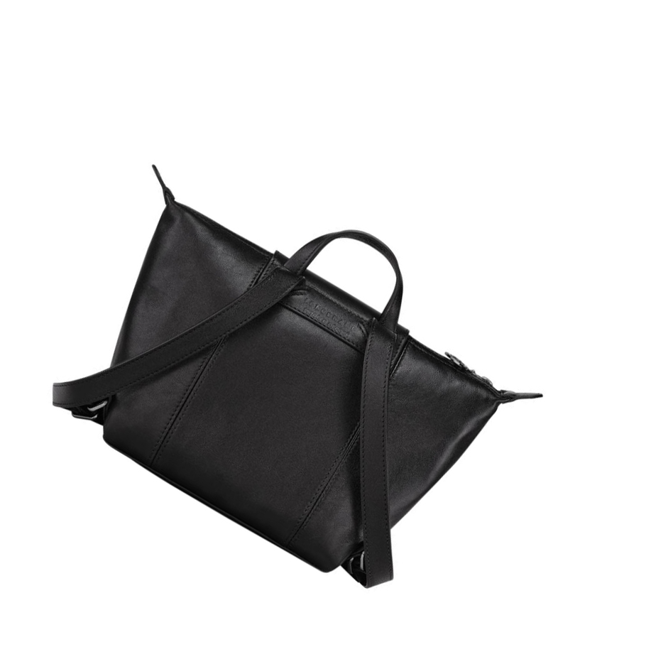 Longchamp Le Pliage Cuir Naisten Reppu Mustat | Fi-GDBY705