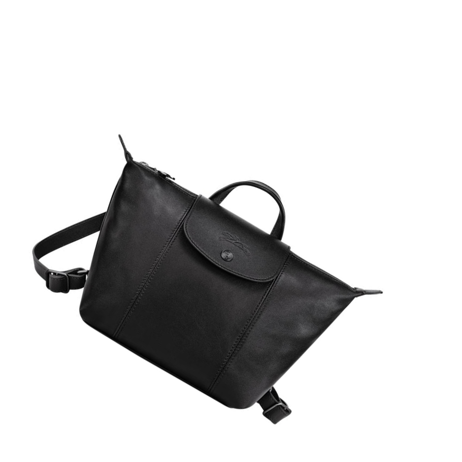 Longchamp Le Pliage Cuir Naisten Reppu Mustat | Fi-GDBY705