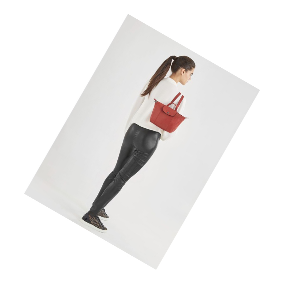 Longchamp Le Pliage Cuir Naisten Reppu Punainen | Fi-KTMH285