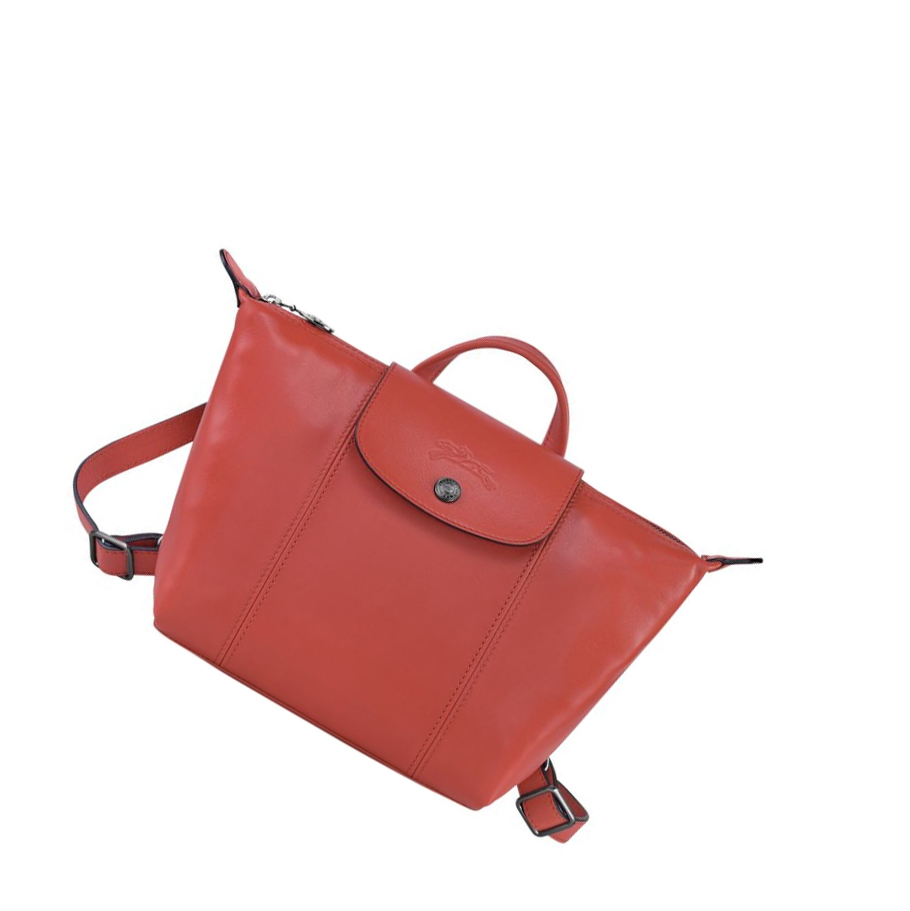 Longchamp Le Pliage Cuir Naisten Reppu Punainen | Fi-KTMH285