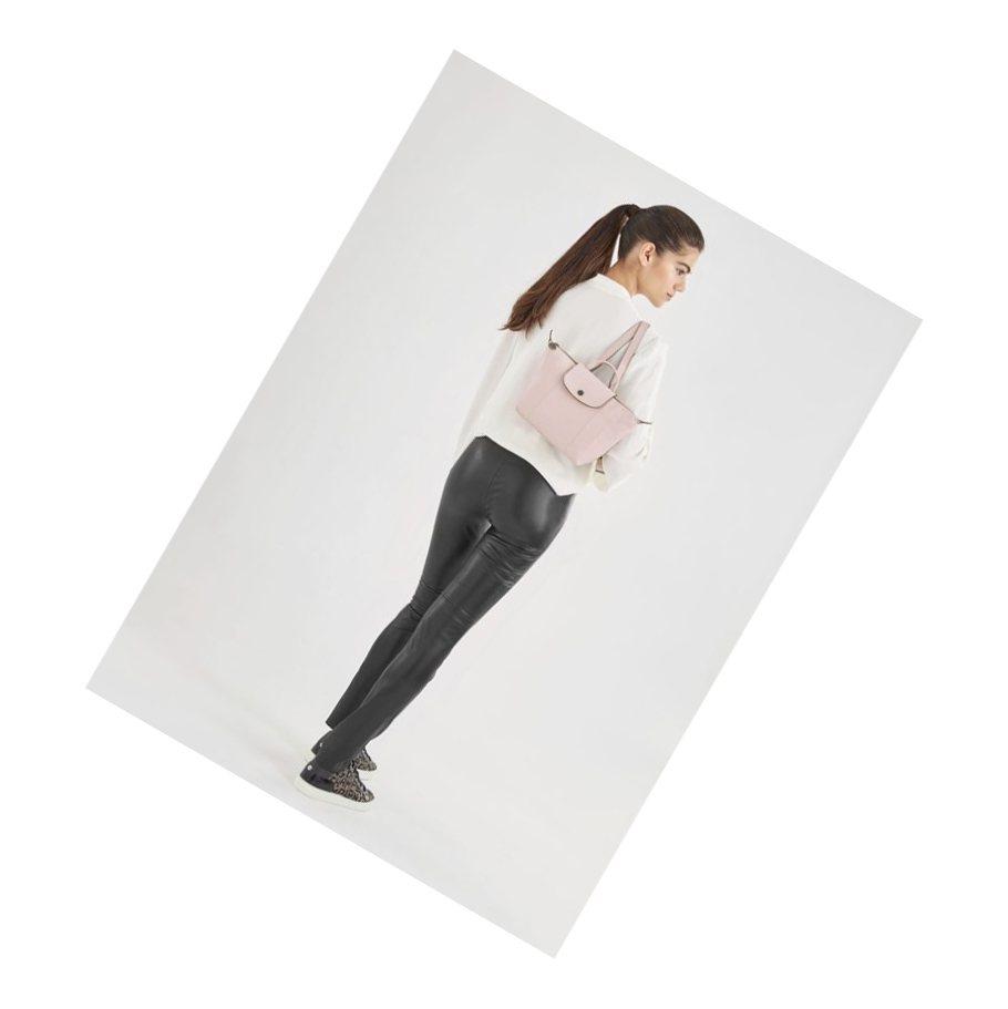 Longchamp Le Pliage Cuir Naisten Reppu Pinkki | Fi-RJCS517
