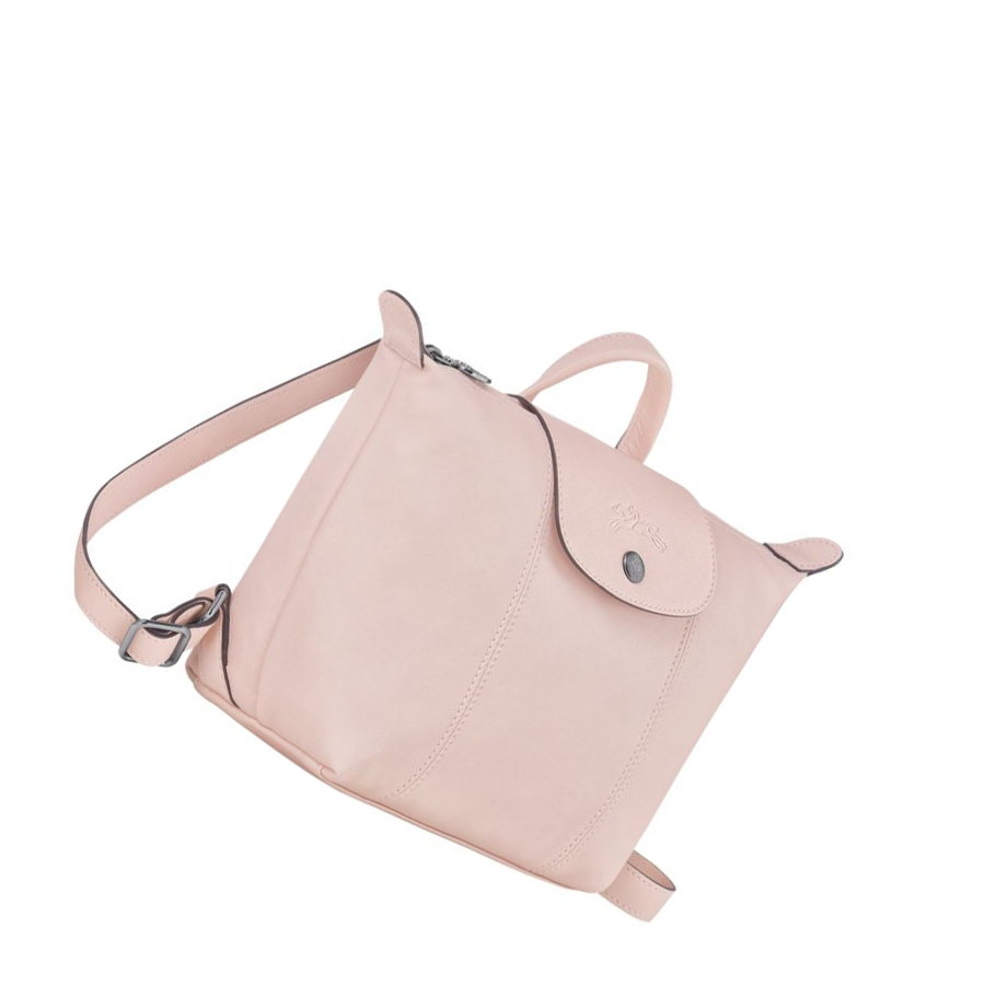 Longchamp Le Pliage Cuir Naisten Reppu Pinkki | Fi-RJCS517