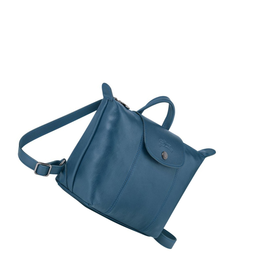 Longchamp Le Pliage Cuir Naisten Reppu Sininen | Fi-TVHA105