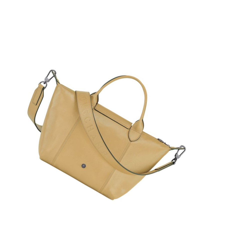 Longchamp Le Pliage Cuir S Naisten Käsilaukut Beige | Fi-BOTY206