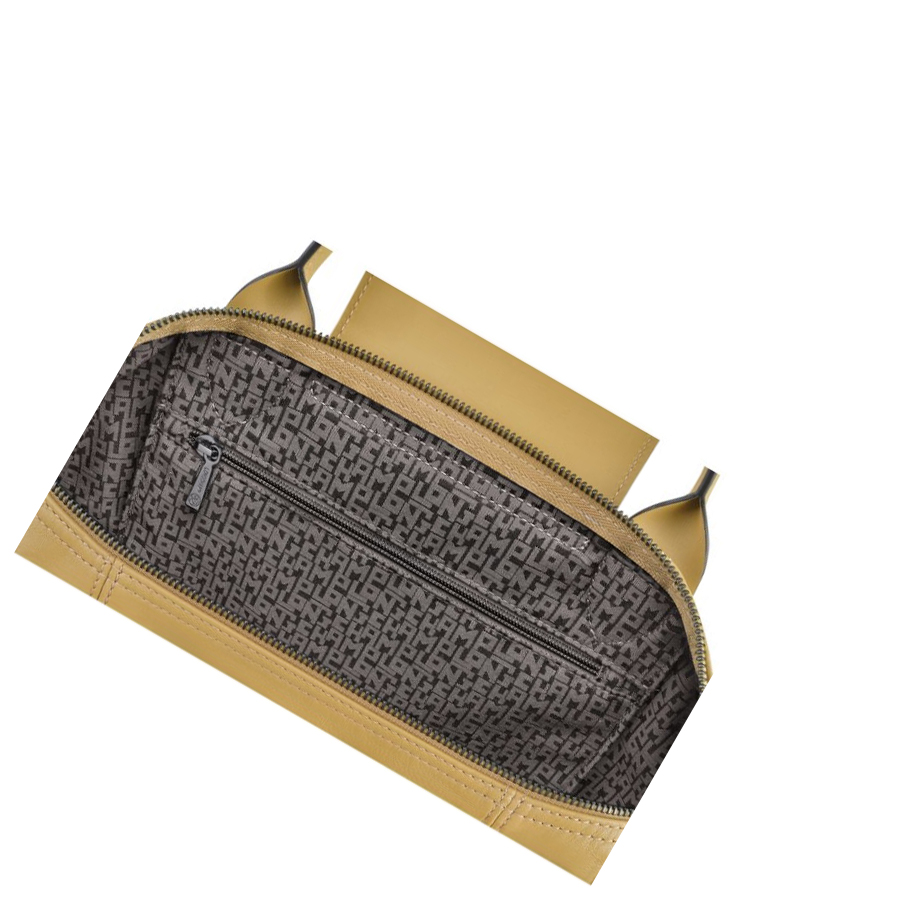 Longchamp Le Pliage Cuir S Naisten Käsilaukut Beige | Fi-BOTY206