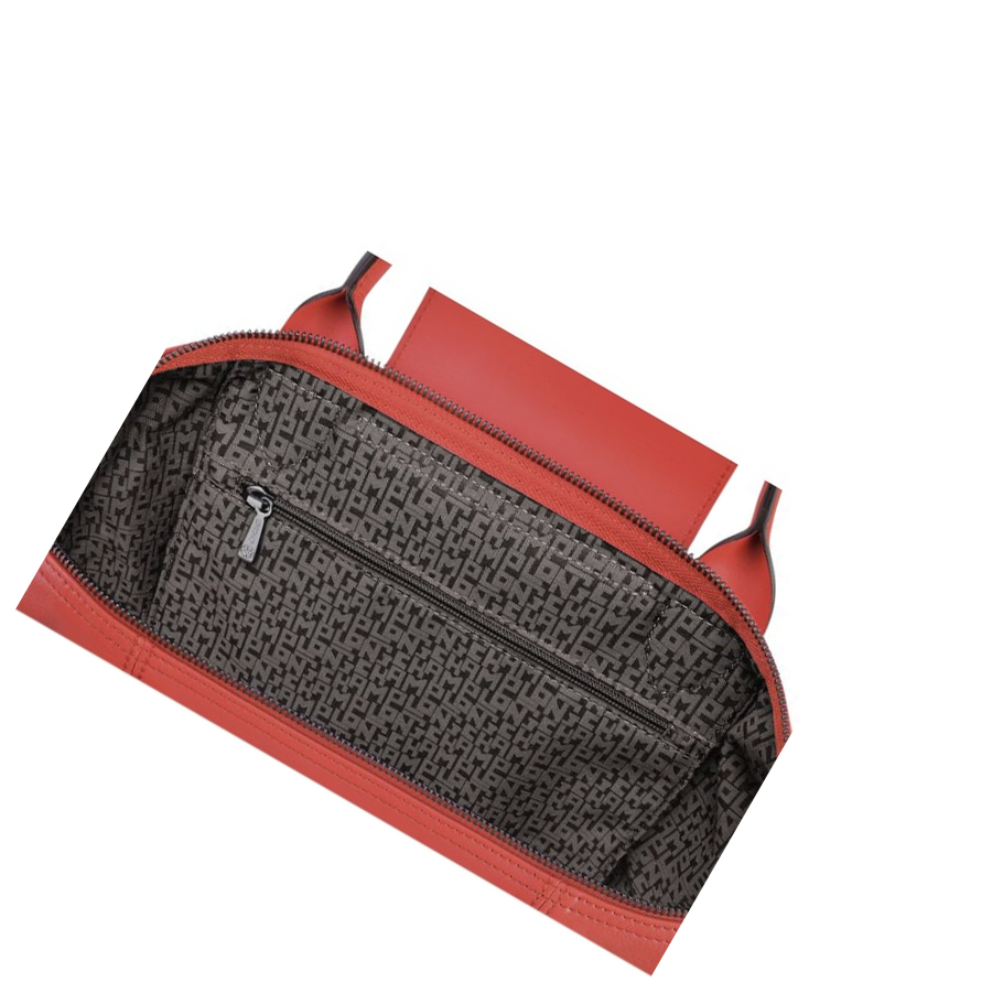 Longchamp Le Pliage Cuir S Naisten Käsilaukut Punainen | Fi-EXIG104