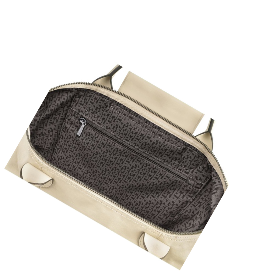 Longchamp Le Pliage Cuir S Naisten Käsilaukut Beige | Fi-VFOK851