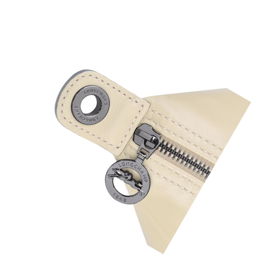 Longchamp Le Pliage Cuir S Naisten Käsilaukut Beige | Fi-VFOK851