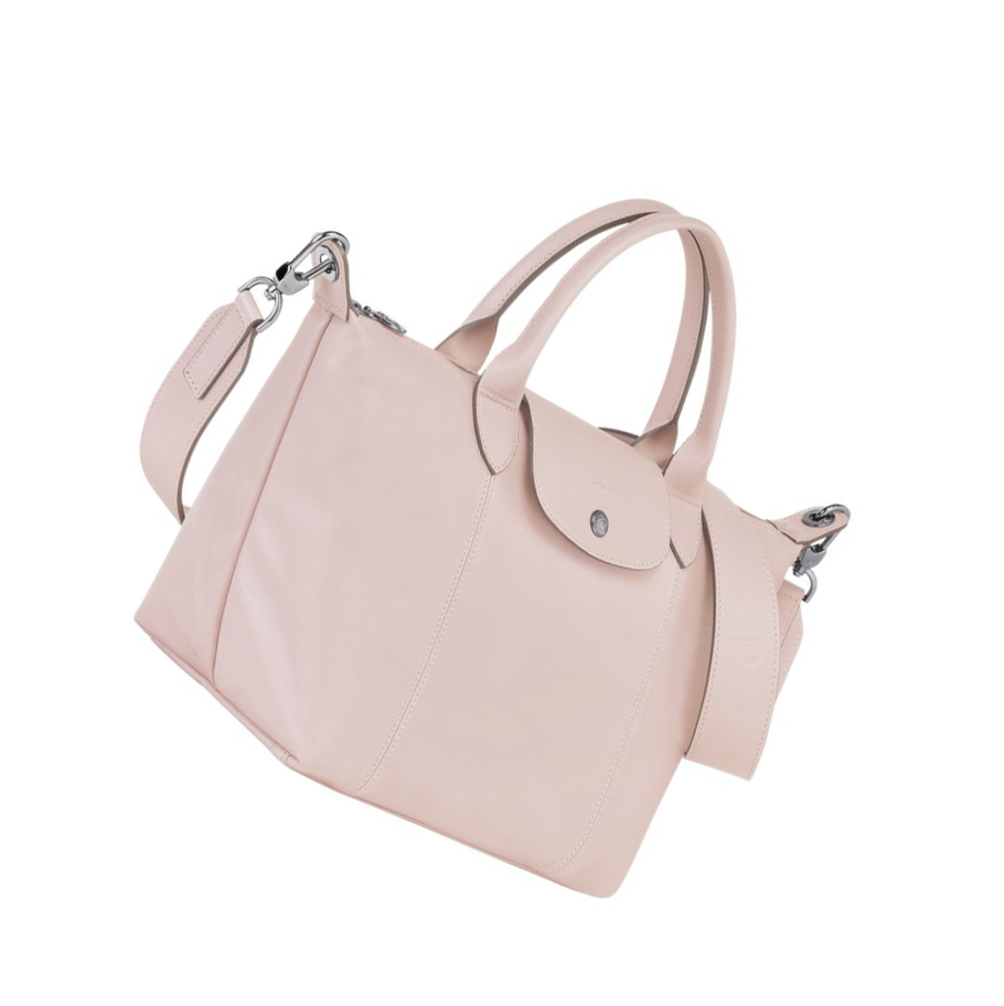 Longchamp Le Pliage Cuir S Naisten Käsilaukut Pinkki | Fi-WGKT568