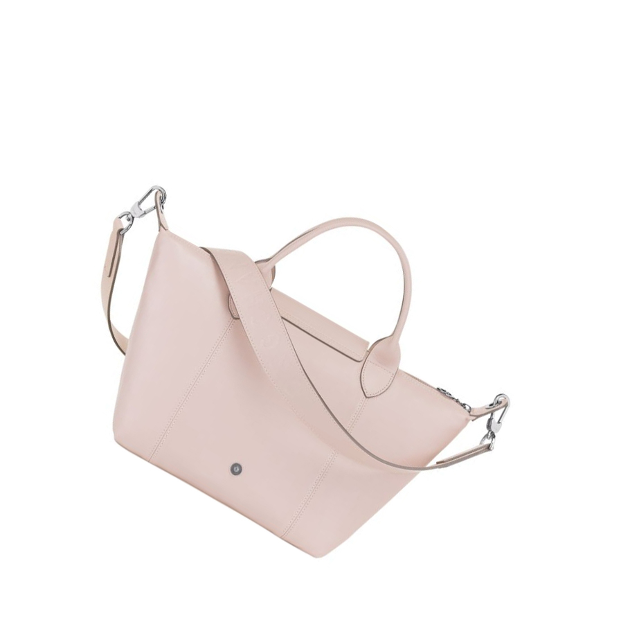 Longchamp Le Pliage Cuir S Naisten Käsilaukut Pinkki | Fi-WGKT568