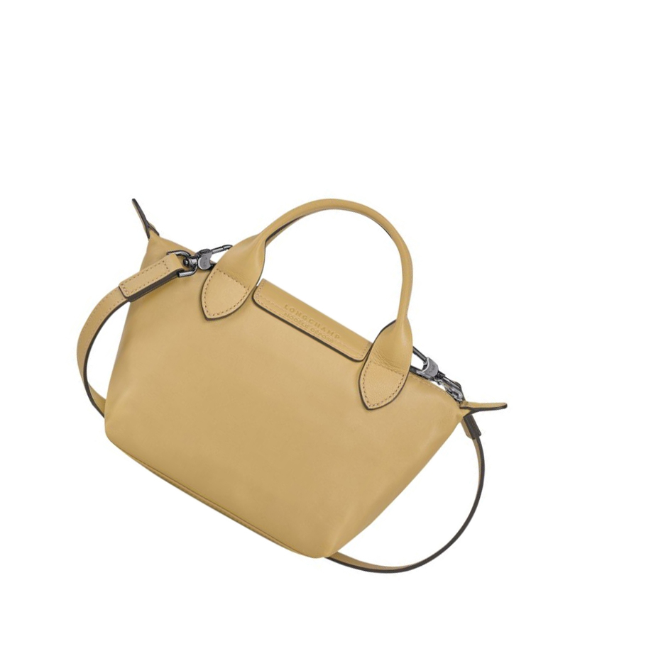 Longchamp Le Pliage Cuir XS Naisten Käsilaukut Beige | Fi-BSOM973