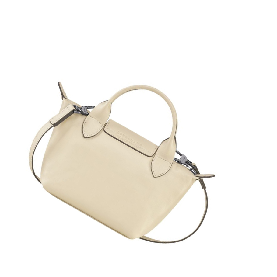 Longchamp Le Pliage Cuir XS Naisten Käsilaukut Beige | Fi-ROSU957