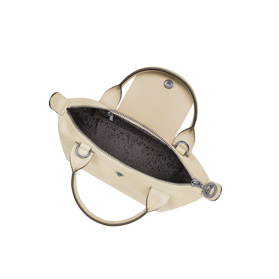 Longchamp Le Pliage Cuir XS Naisten Käsilaukut Beige | Fi-ROSU957