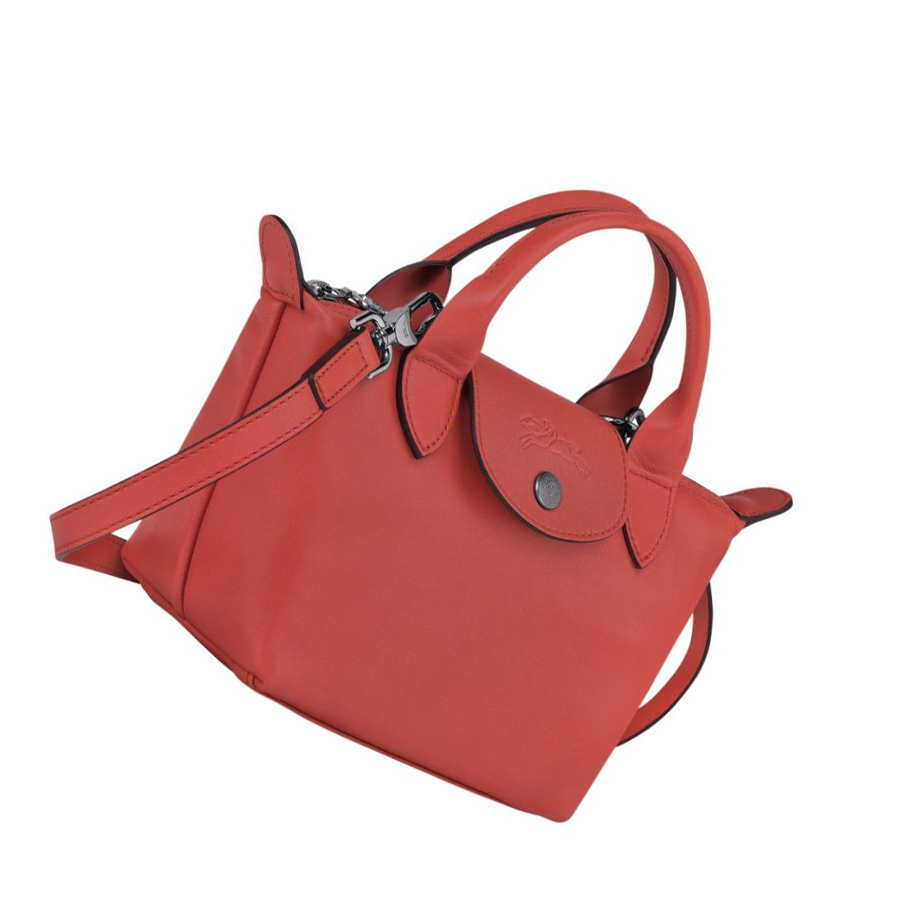 Longchamp Le Pliage Cuir XS Naisten Käsilaukut Punainen | Fi-TJPI457