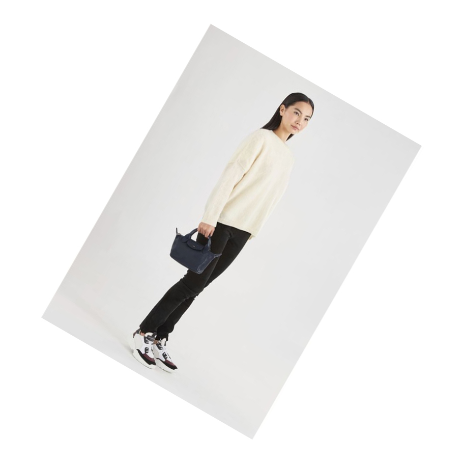 Longchamp Le Pliage Cuir XS Naisten Käsilaukut Laivastonsininen | Fi-VOMG805