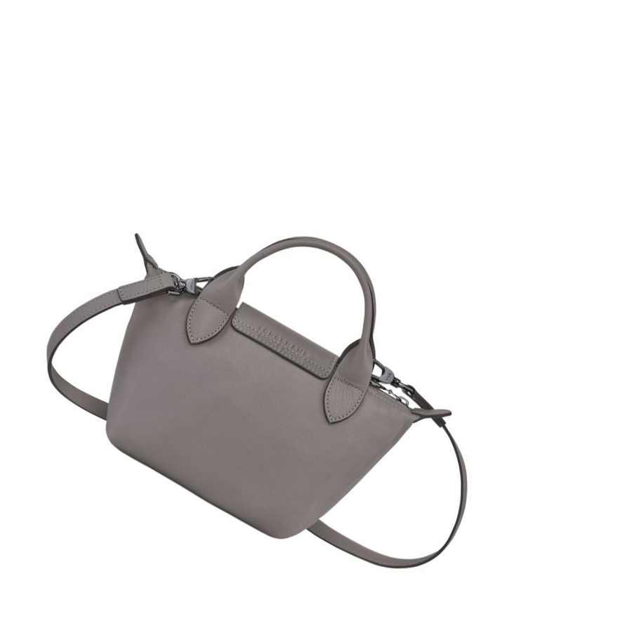 Longchamp Le Pliage Cuir XS Naisten Käsilaukut Harmaat | Fi-WDNF078