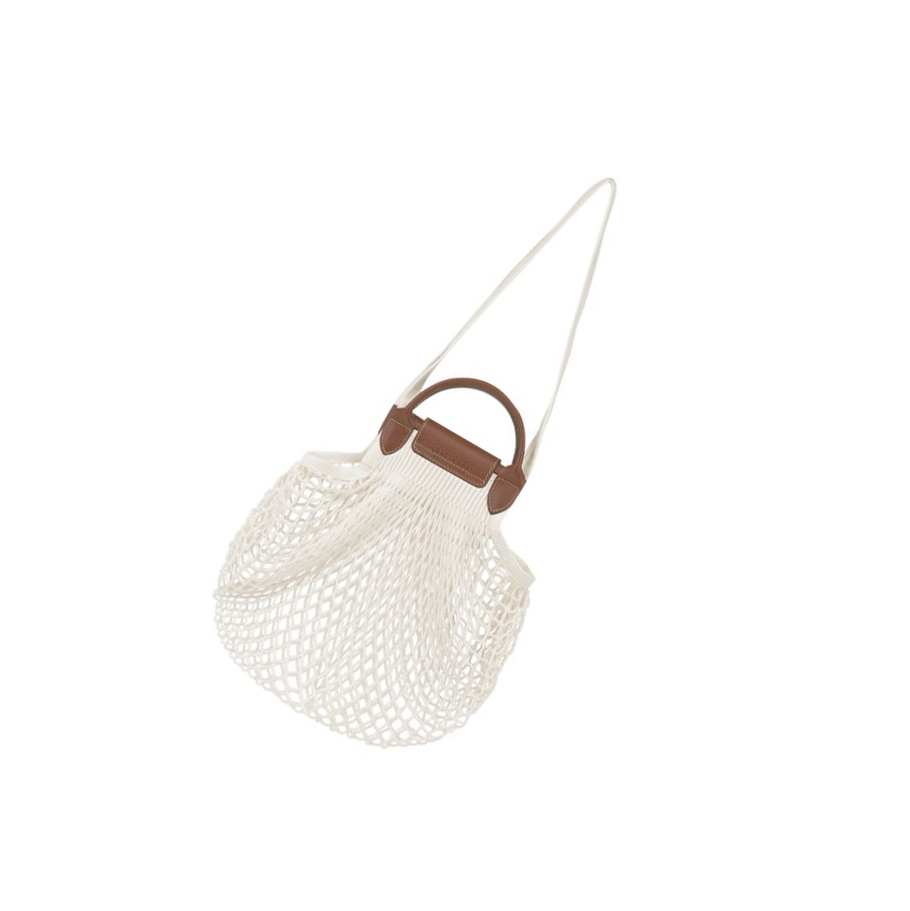 Longchamp Le Pliage Filet Naisten Olkalaukku Beige | Fi-JFRV459