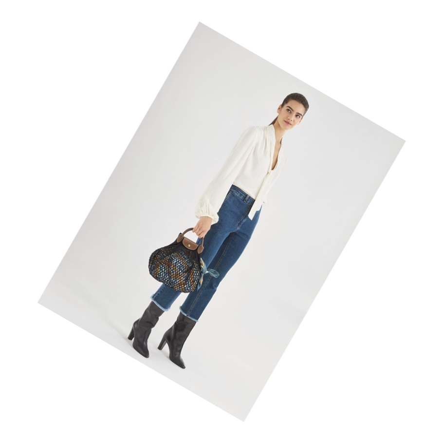 Longchamp Le Pliage Filet Naisten Olkalaukku Mustat | Fi-NUFE193