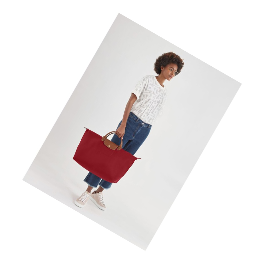 Longchamp Le Pliage L Miesten Matkakassit Punainen | Fi-WLOH672