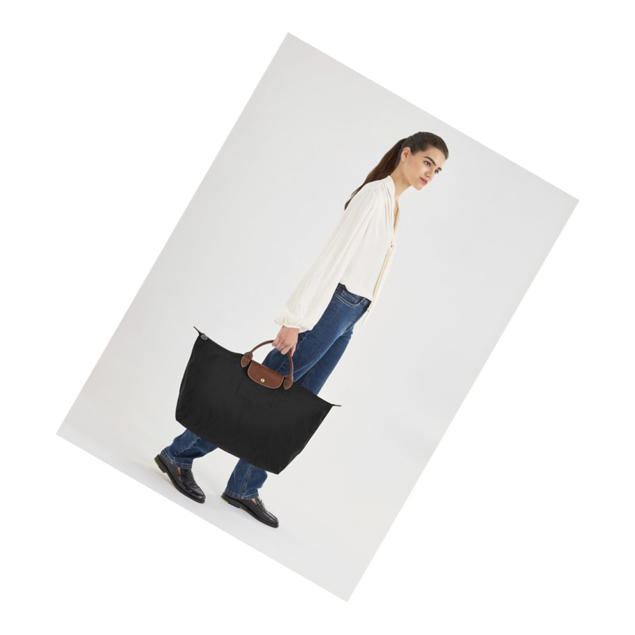 Longchamp Le Pliage L Naisten Matkakassit Mustat | Fi-MGBA893