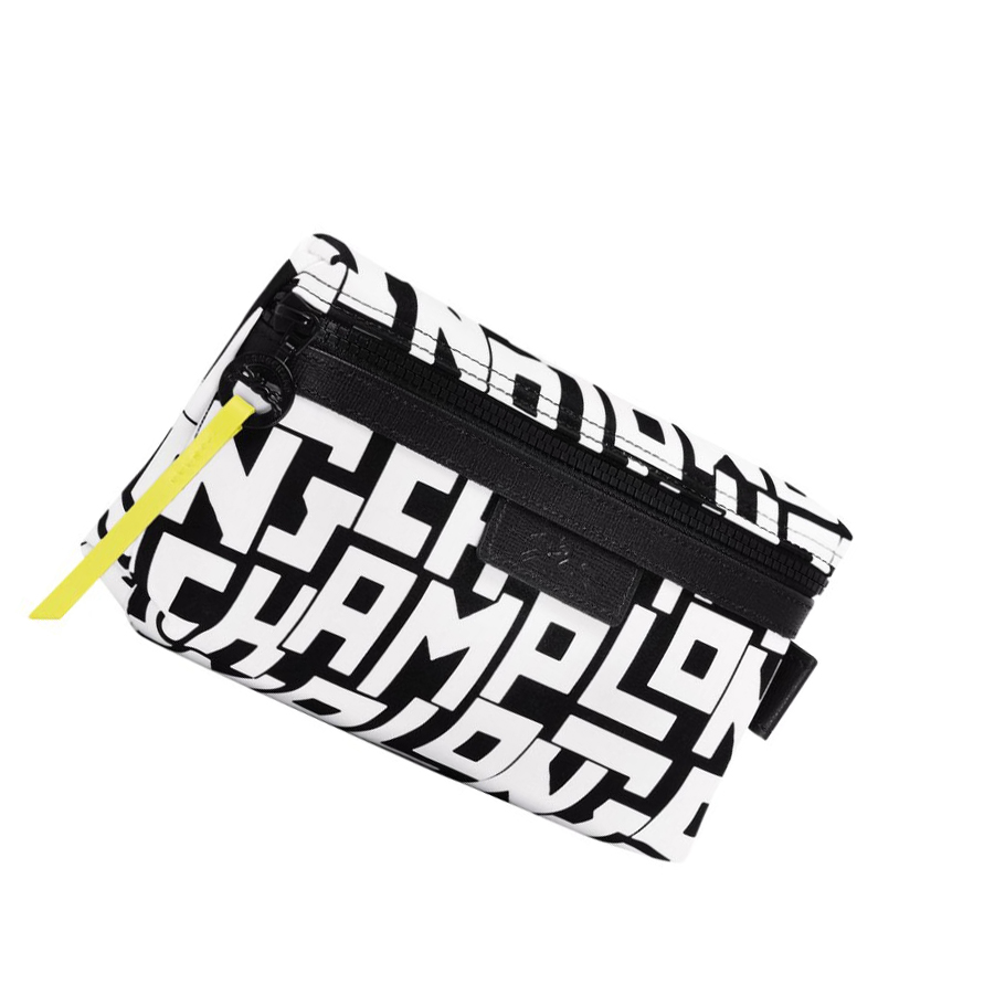 Longchamp Le Pliage Lgp Naisten Pouches Mustat Valkoinen | Fi-BCNU416