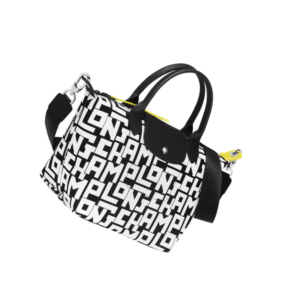 Longchamp Le Pliage Lgp S Naisten Käsilaukut Mustat Valkoinen | Fi-XUWP469