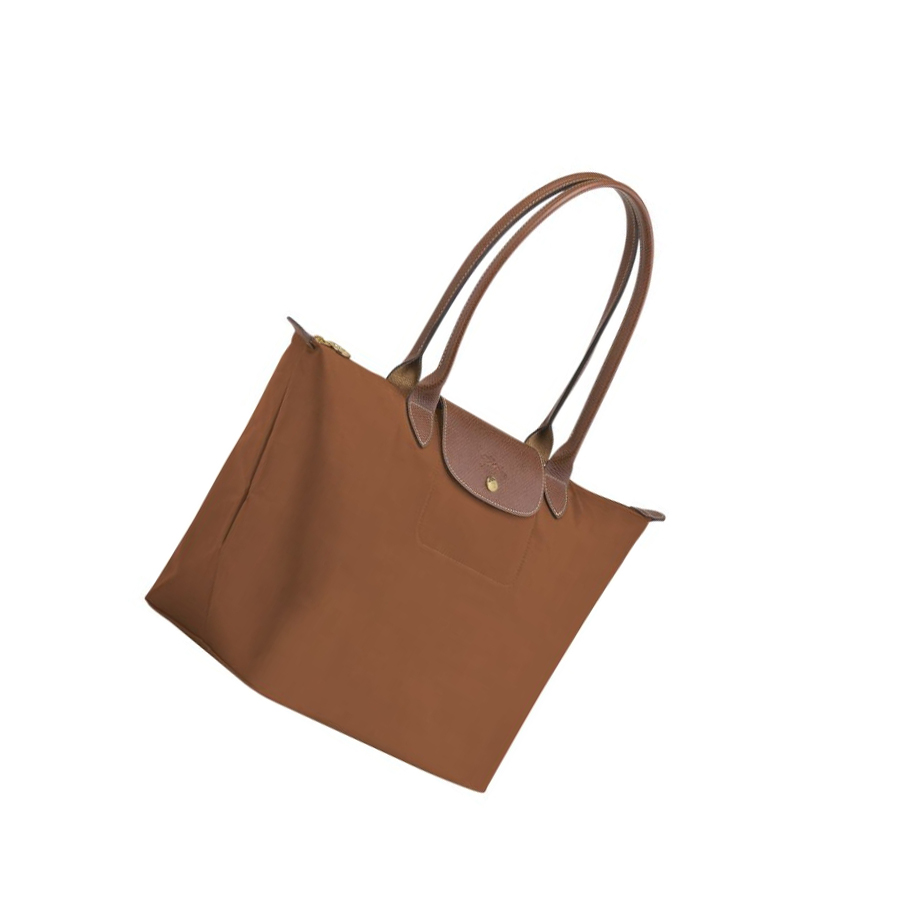 Longchamp Le Pliage Original L Naisten Olkalaukku Ruskea | Fi-SEBA462