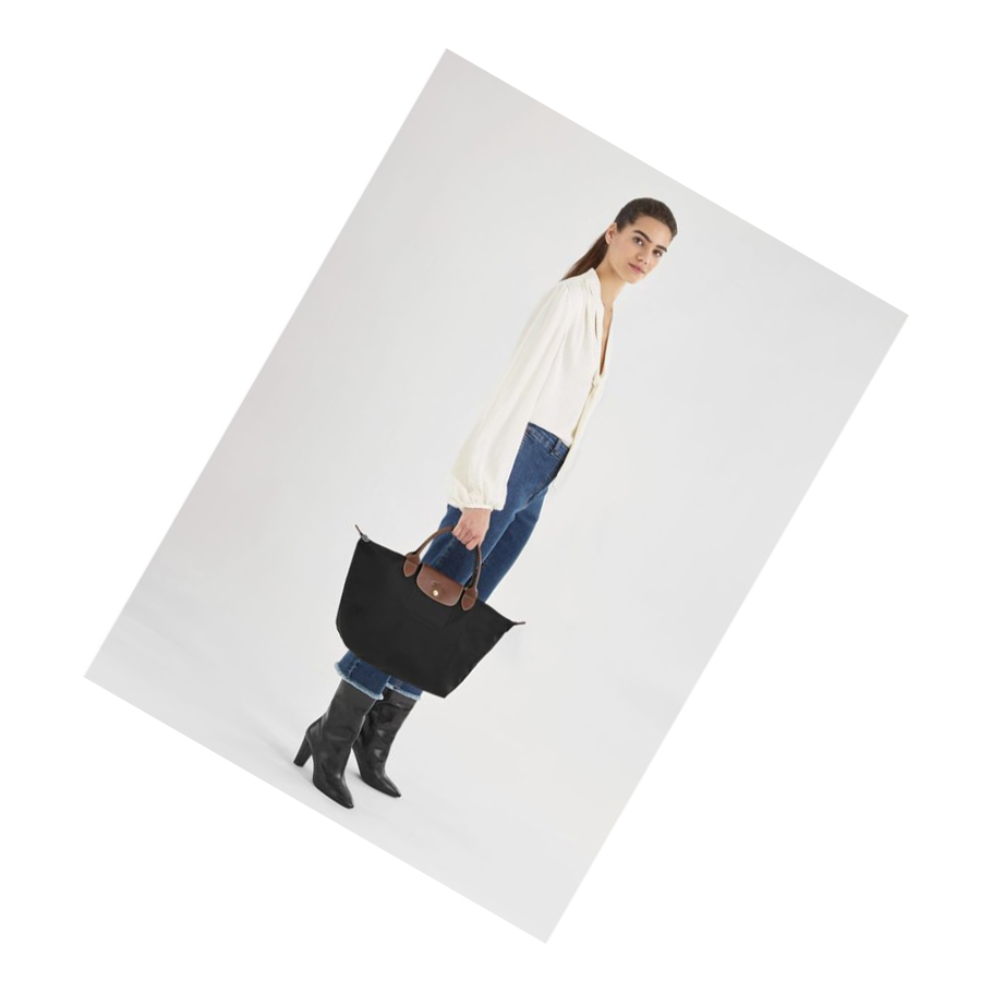 Longchamp Le Pliage Original M Naisten Käsilaukut Mustat | Fi-VNYP805