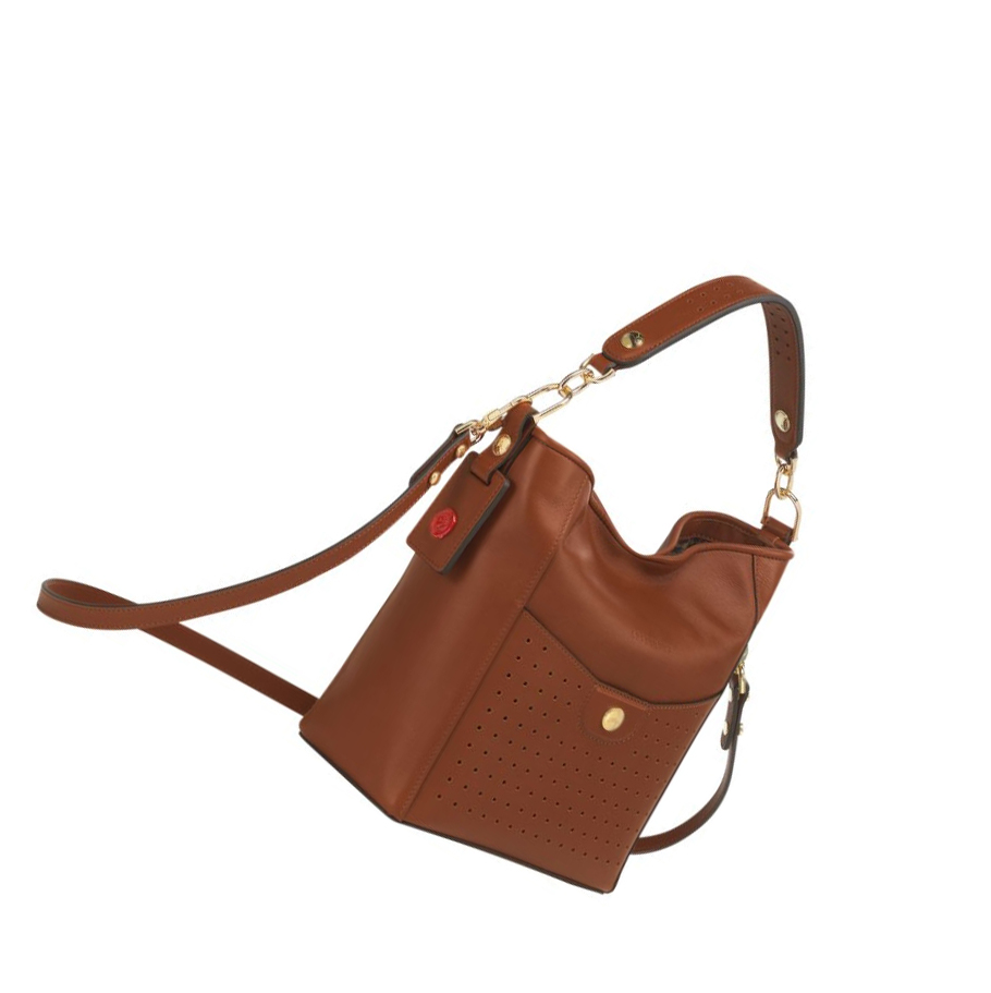Longchamp Mademoiselle S Naisten Olkalaukku Ruskea | Fi-AJQK704