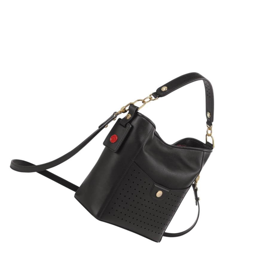 Longchamp Mademoiselle S Naisten Olkalaukku Mustat | Fi-JDAS742
