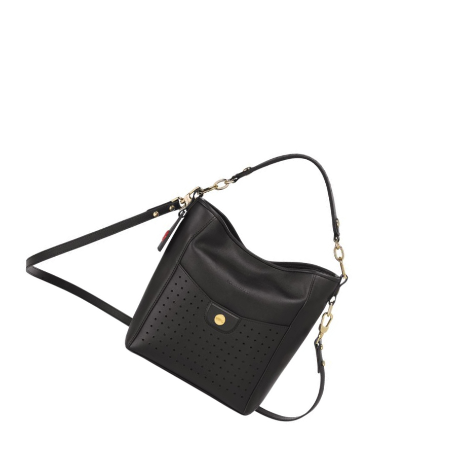 Longchamp Mademoiselle S Naisten Olkalaukku Mustat | Fi-JDAS742