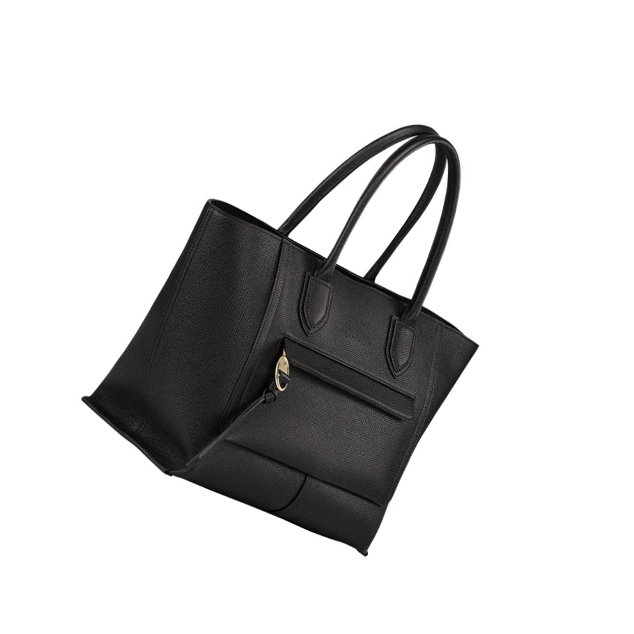 Longchamp Mailbox L Naisten Käsilaukut Mustat | Fi-UTHB431