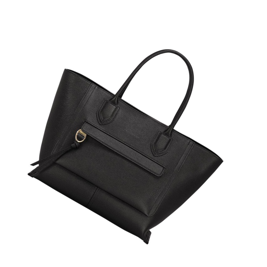 Longchamp Mailbox L Naisten Käsilaukut Mustat | Fi-UTHB431