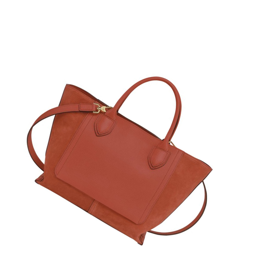Longchamp Mailbox M Naisten Käsilaukut Oranssi | Fi-WJND179
