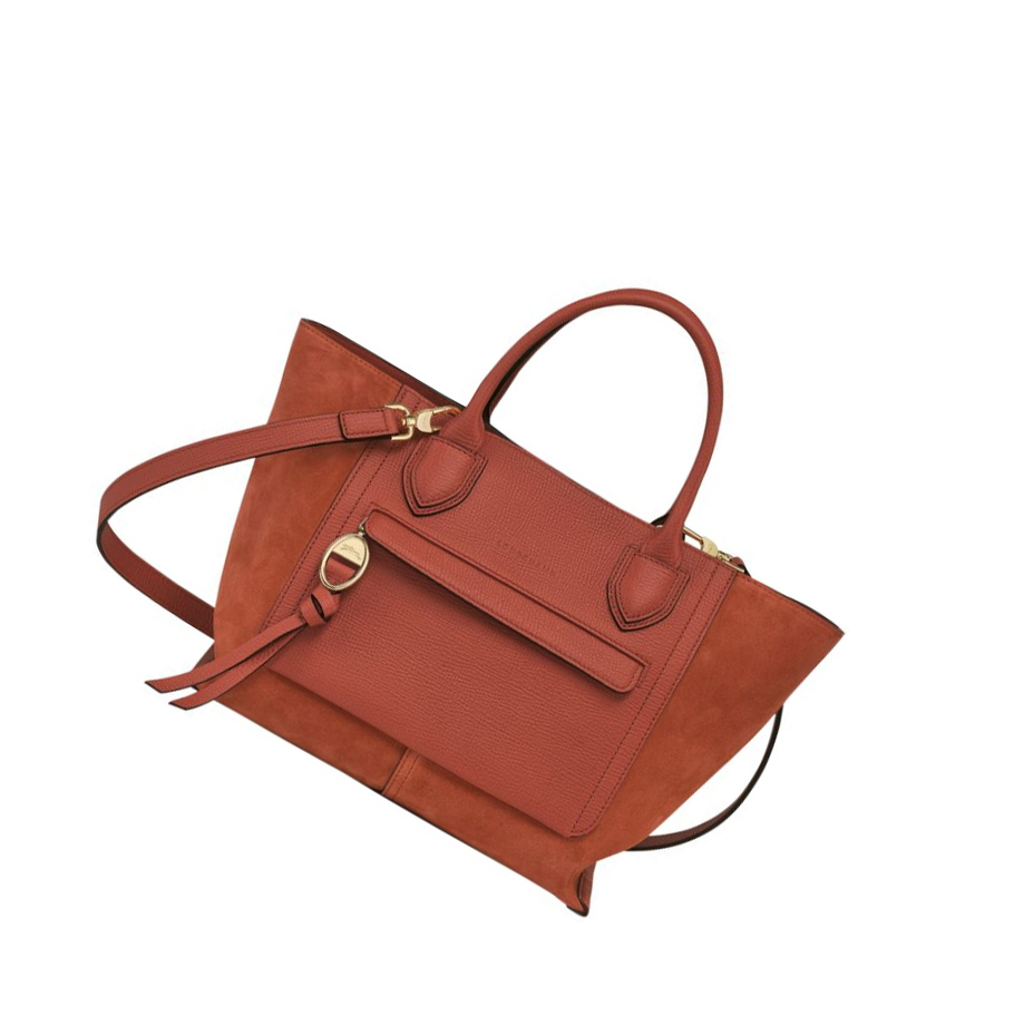 Longchamp Mailbox M Naisten Käsilaukut Oranssi | Fi-WJND179