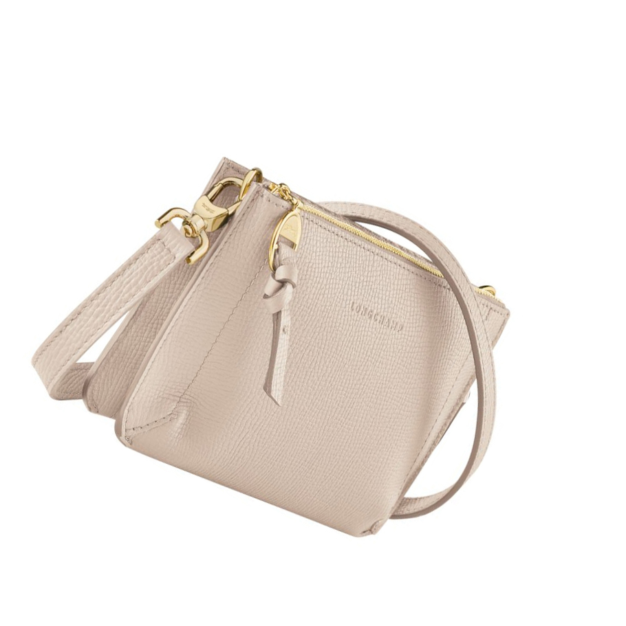 Longchamp Mailbox Naisten Vetoketjullinen Lompakko Beige | Fi-TPBW674
