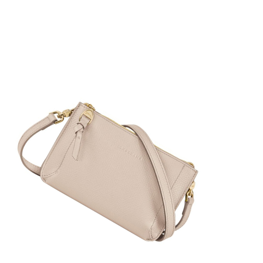 Longchamp Mailbox Naisten Vetoketjullinen Lompakko Beige | Fi-TPBW674