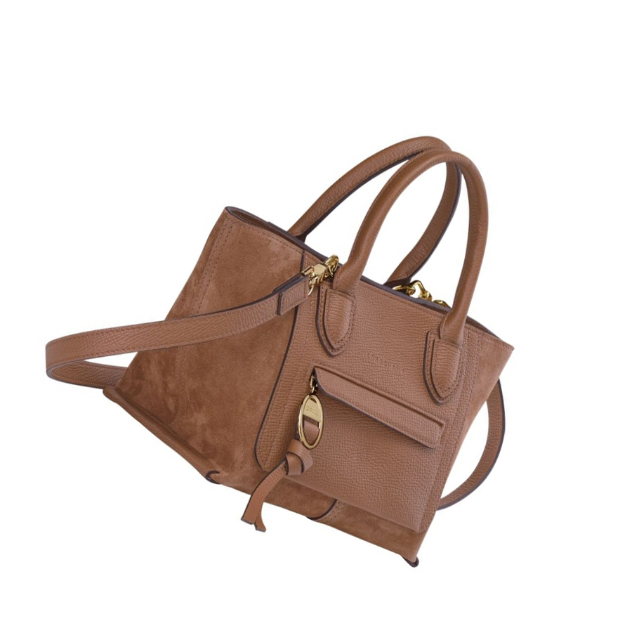 Longchamp Mailbox S Naisten Käsilaukut Ruskea | Fi-PUXL035