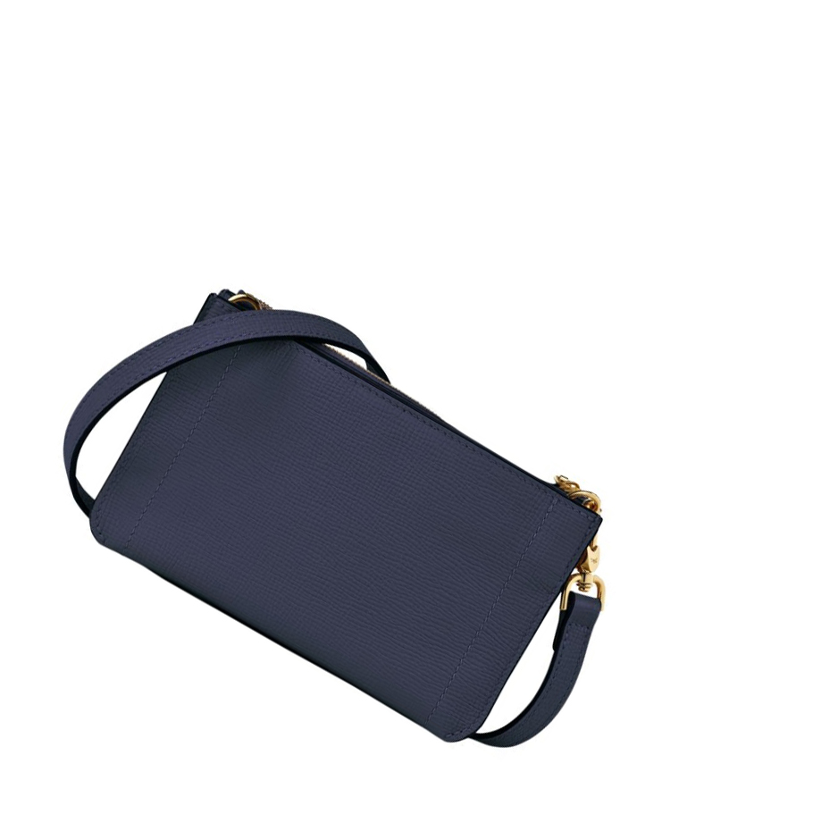 Longchamp Mailbox Soft Naisten Vetoketjullinen Lompakko Laivastonsininen | Fi-HMQB801