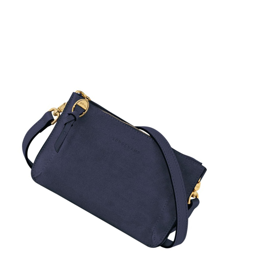 Longchamp Mailbox Soft Naisten Vetoketjullinen Lompakko Laivastonsininen | Fi-HMQB801