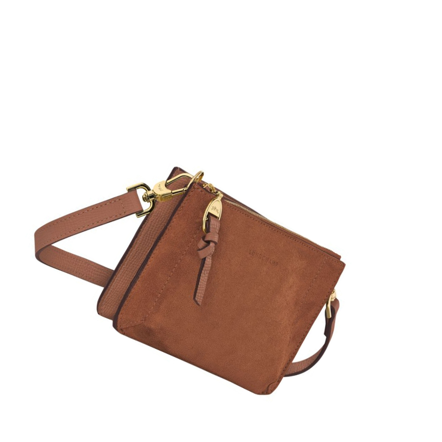 Longchamp Mailbox Soft Naisten Vetoketjullinen Lompakko Ruskea | Fi-ZUYB940