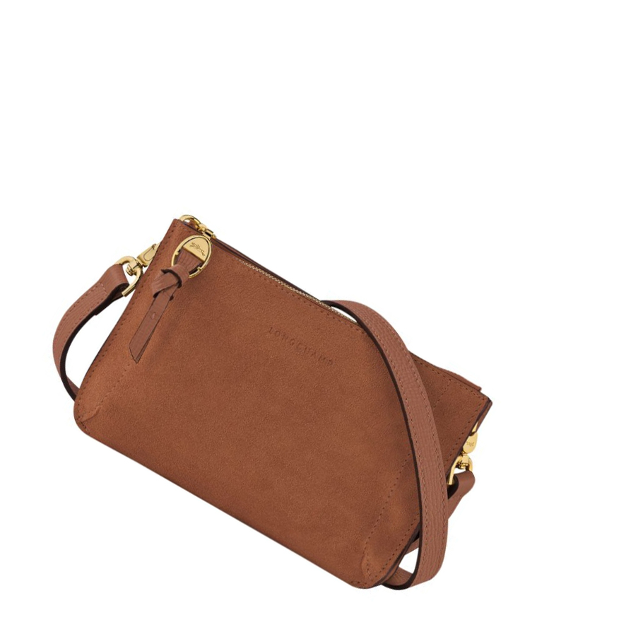 Longchamp Mailbox Soft Naisten Vetoketjullinen Lompakko Ruskea | Fi-ZUYB940