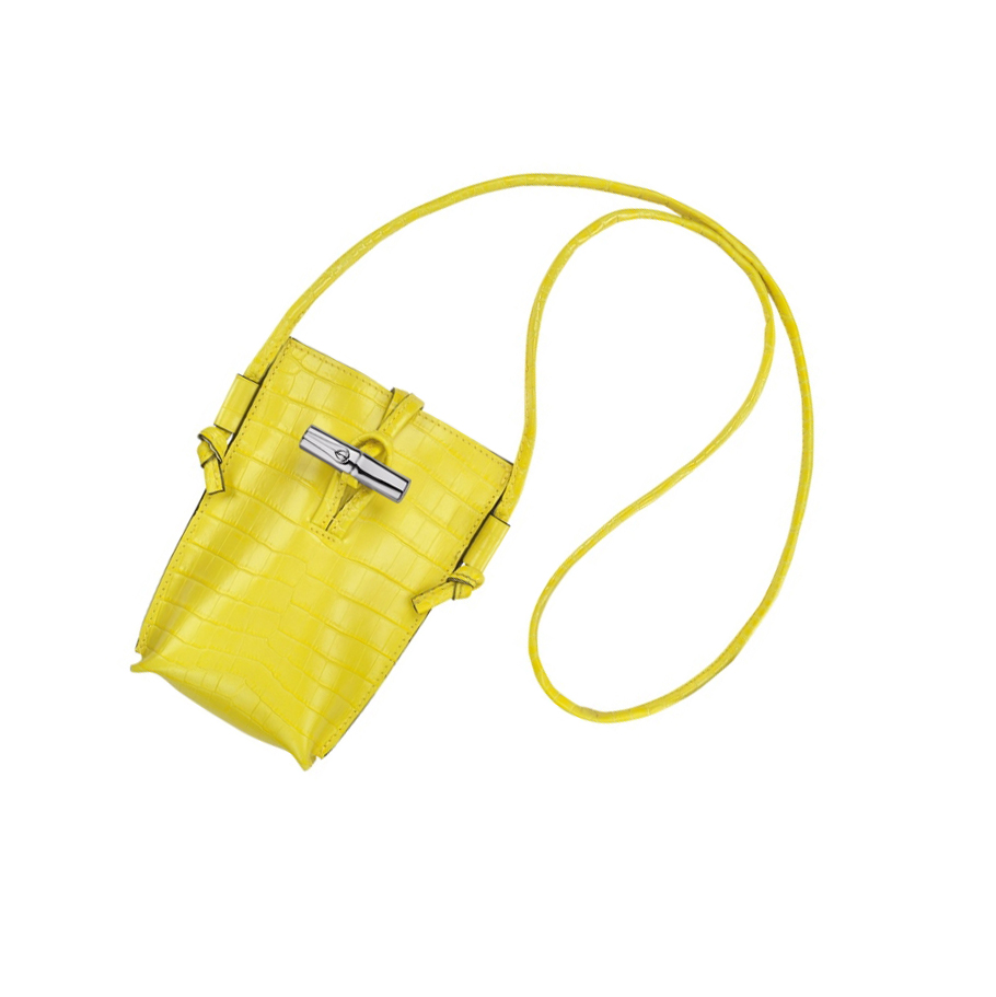 Longchamp Roseau Croco Naisten Suojakuori Keltainen | Fi-TWFD180