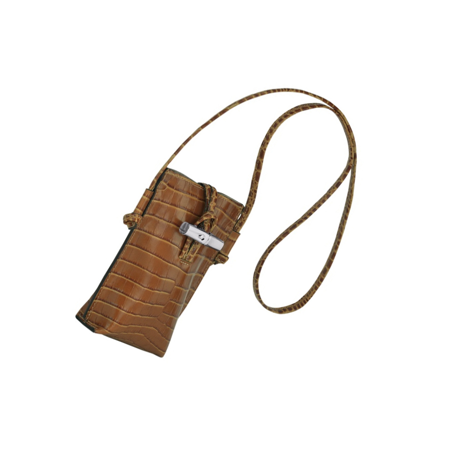 Longchamp Roseau Croco Naisten Suojakuori Beige | Fi-ZFIM782