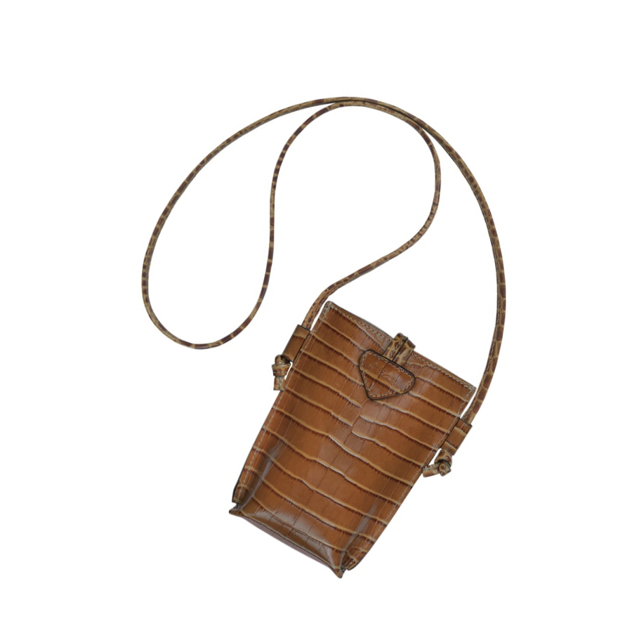 Longchamp Roseau Croco Naisten Suojakuori Beige | Fi-ZFIM782