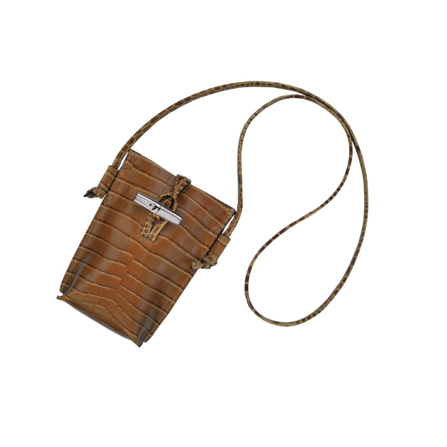 Longchamp Roseau Croco Naisten Suojakuori Beige | Fi-ZFIM782