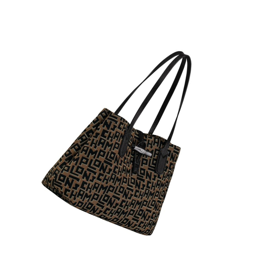 Longchamp Roseau Essential Lgp M Naisten Olkalaukku Ruskea Mustat | Fi-AEVF130