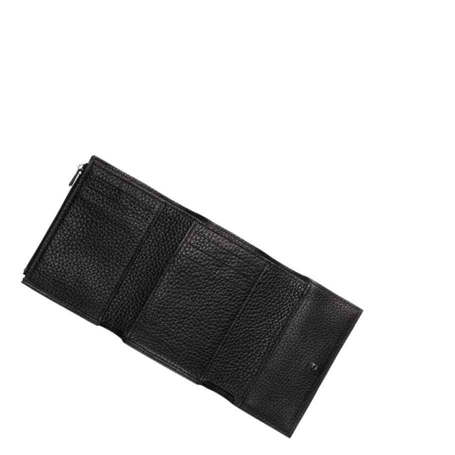 Longchamp Roseau Essential Naisten Lompakko Mustat | Fi-PYJI874